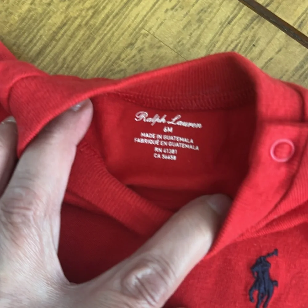 Ralph Lauren Red Short Sleeve Tee for Kids
